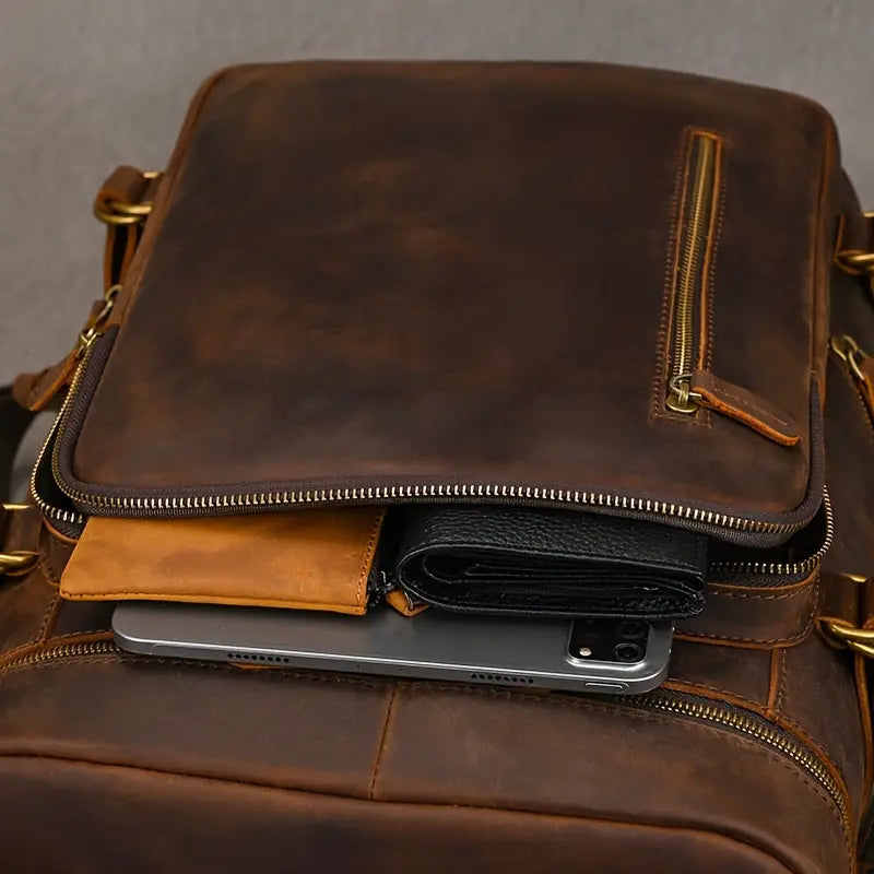 Trailblazer Vintage Leather Backpack