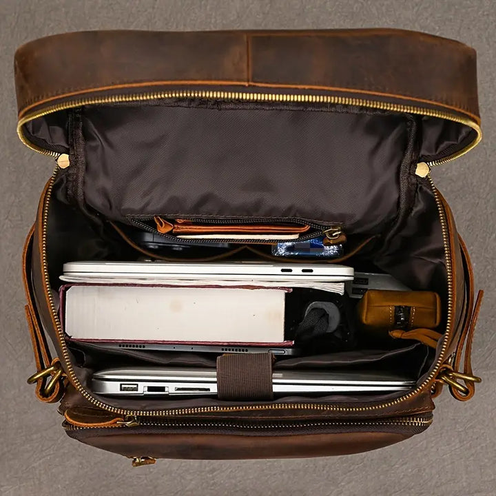 Trailblazer Vintage Leather Backpack