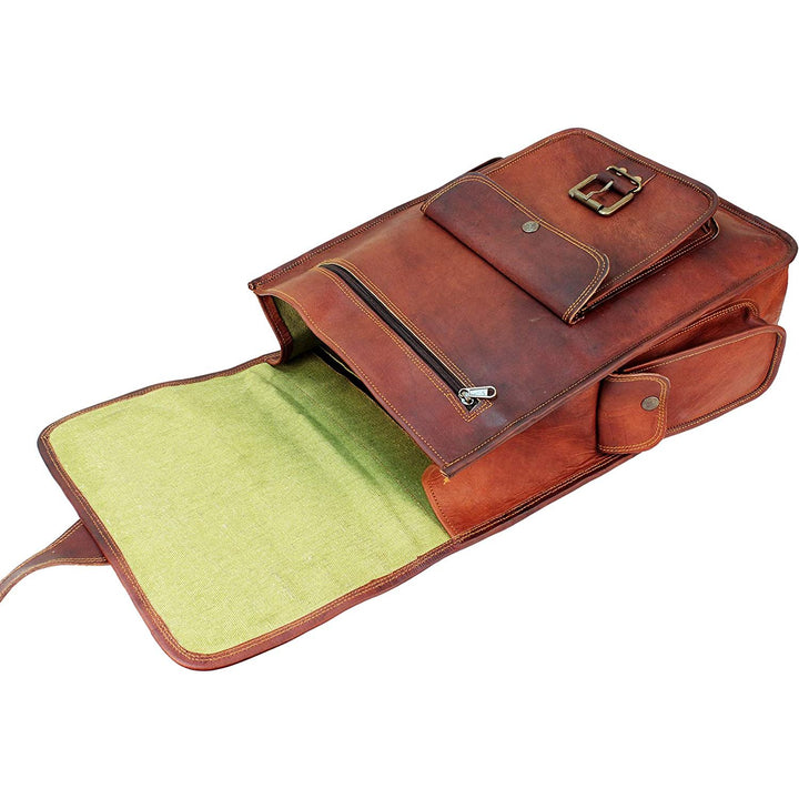 Retro Top Grain Leather Backpack