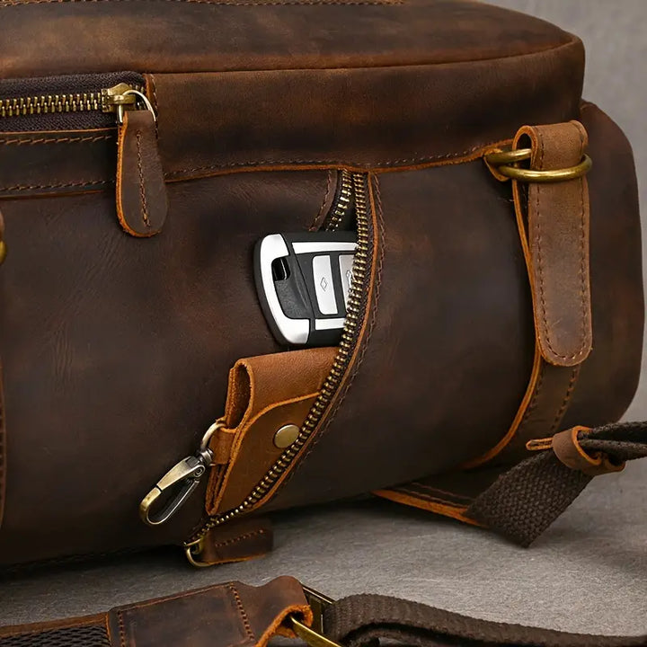 Trailblazer Vintage Leather Backpack