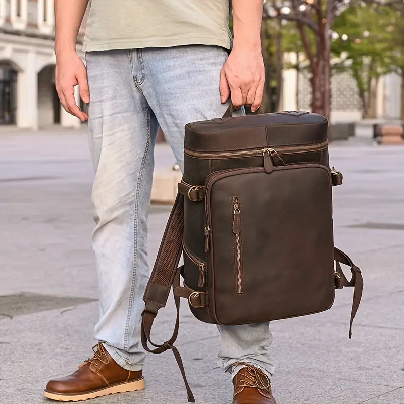 Trailblazer Vintage Leather Backpack
