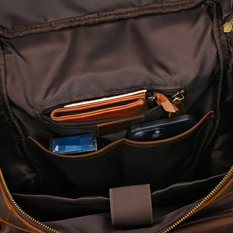 Trailblazer Vintage Leather Backpack