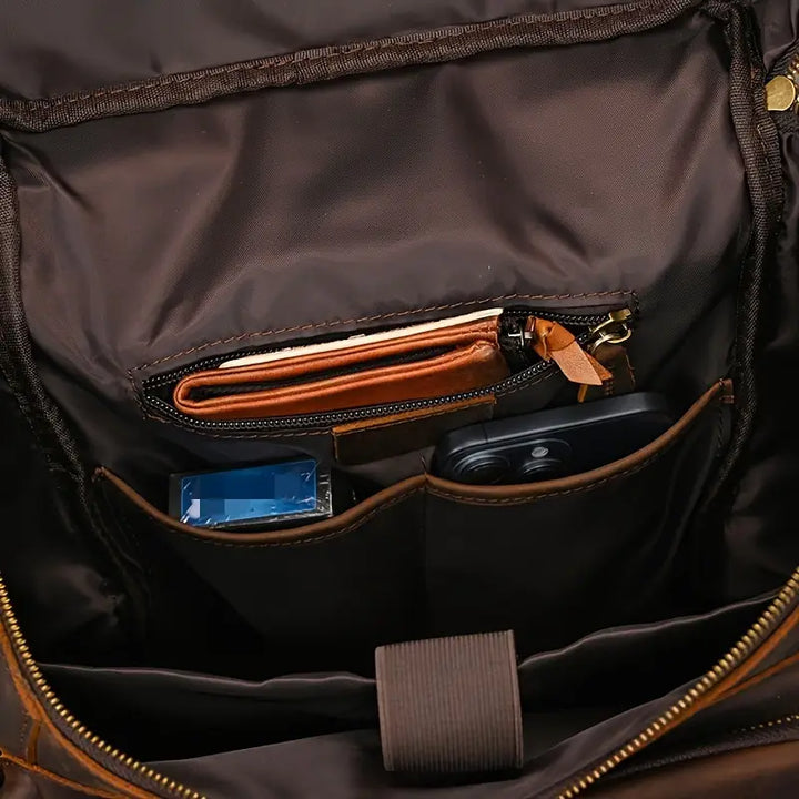 Trailblazer Vintage Leather Backpack