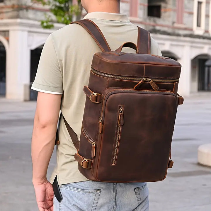 Trailblazer Vintage Leather Backpack