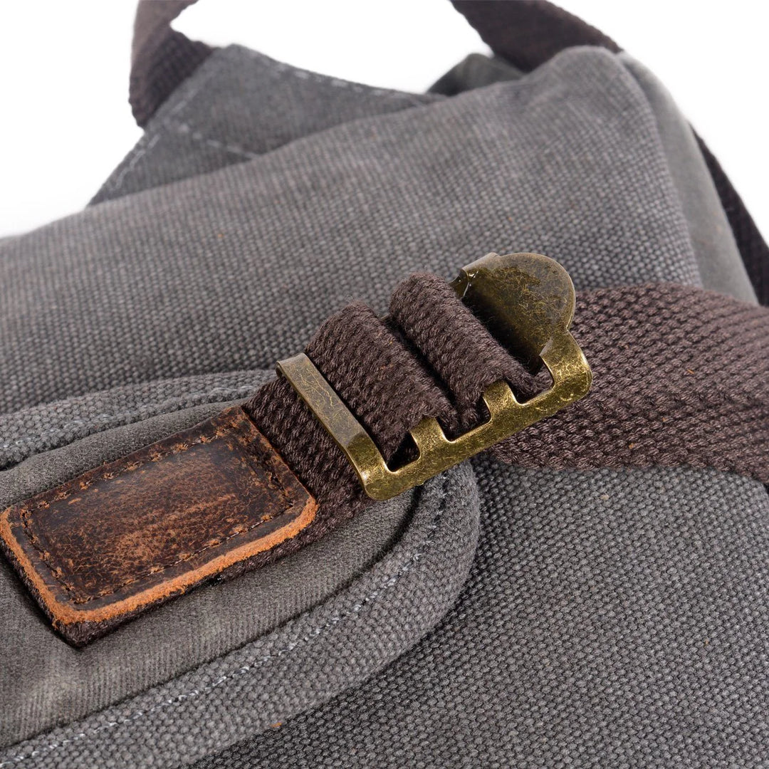 Wilderness Trek Leather Canvas Backpack