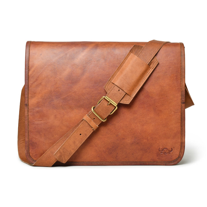 Top Grain Leather Messenger Bag