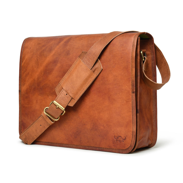 Top Grain Leather Messenger Bag