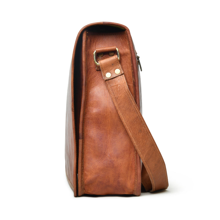 Top Grain Leather Messenger Bag