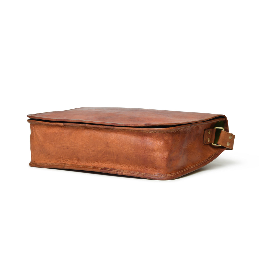 Top Grain Leather Messenger Bag