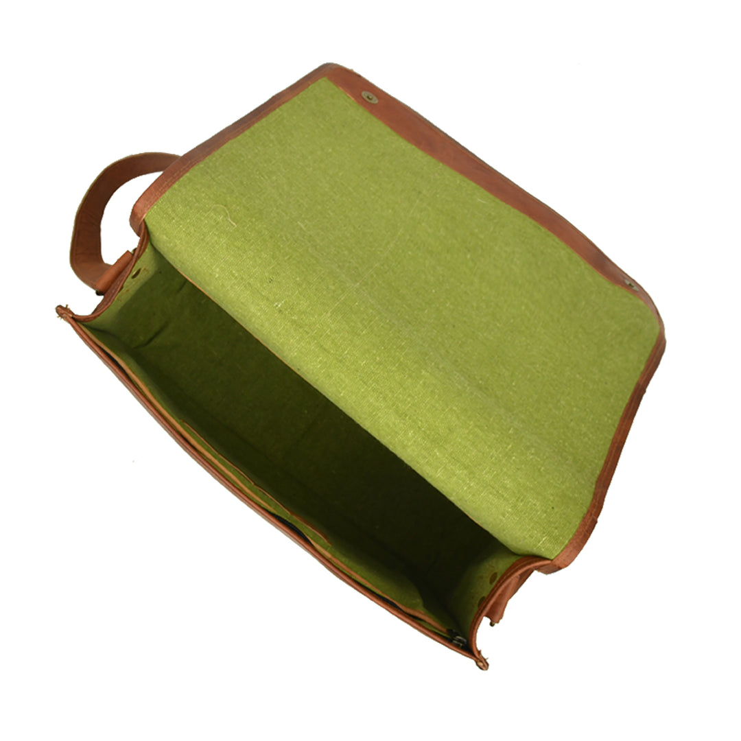 Top Grain Leather Messenger Bag