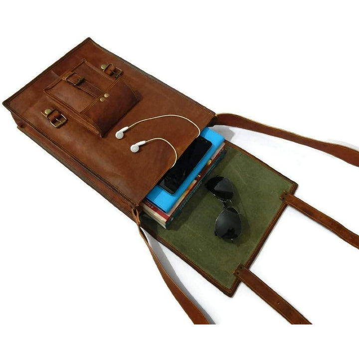 Vintage Top Grain Leather Backpack