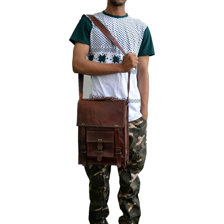 Vintage Top Grain Leather Backpack