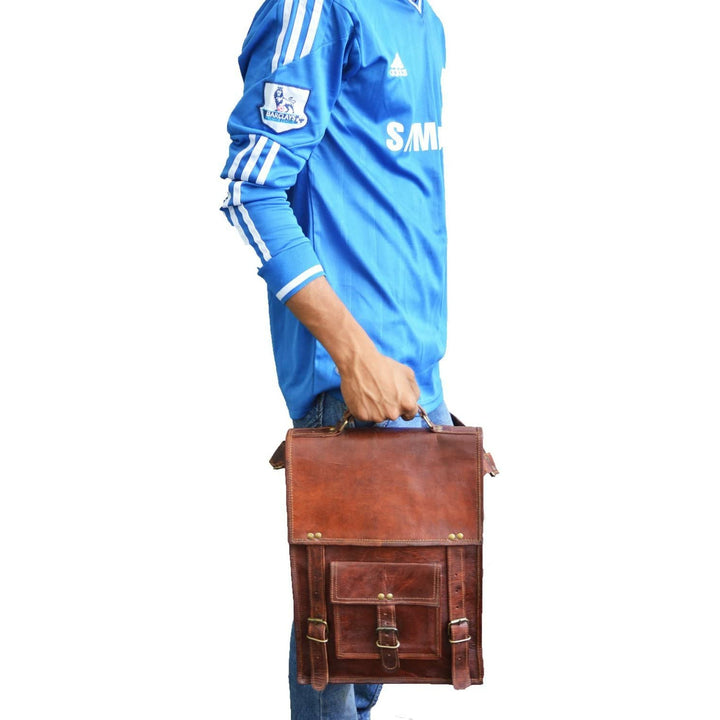 Vintage Top Grain Leather Backpack