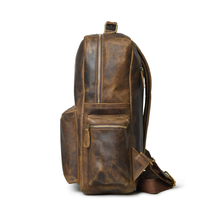 Classic Vintage Buffalo Leather Backpack