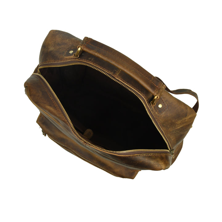 Classic Vintage Buffalo Leather Backpack