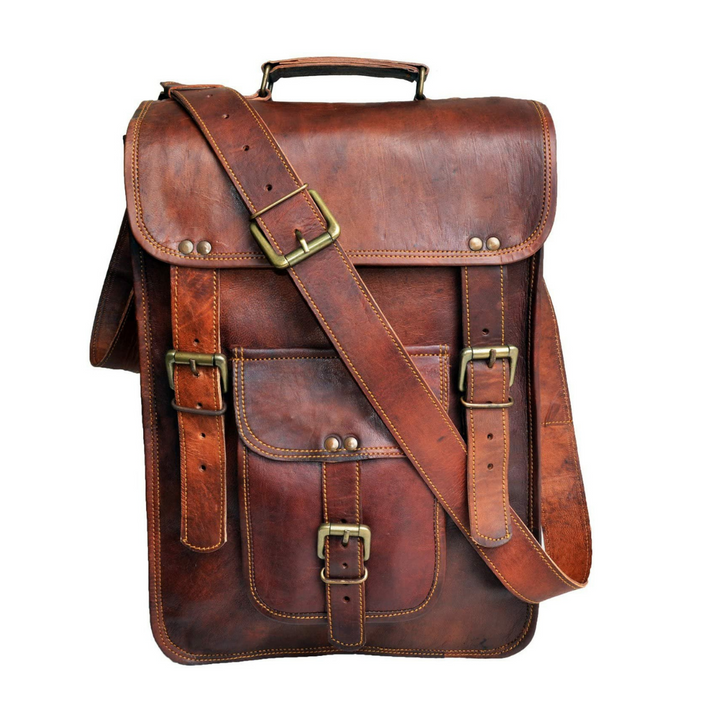 Vintage Top Grain Leather Backpack