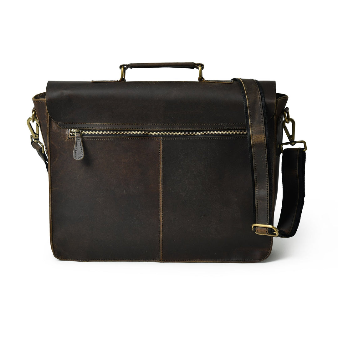 Vintage Buffalo Leather Briefcase - 6