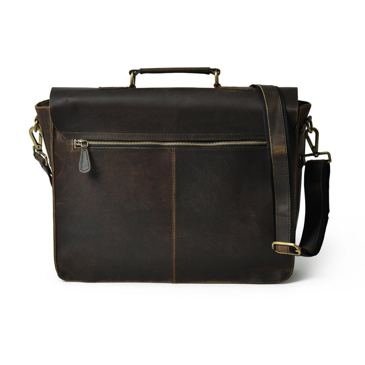Vintage Buffalo Leather Briefcase - 6