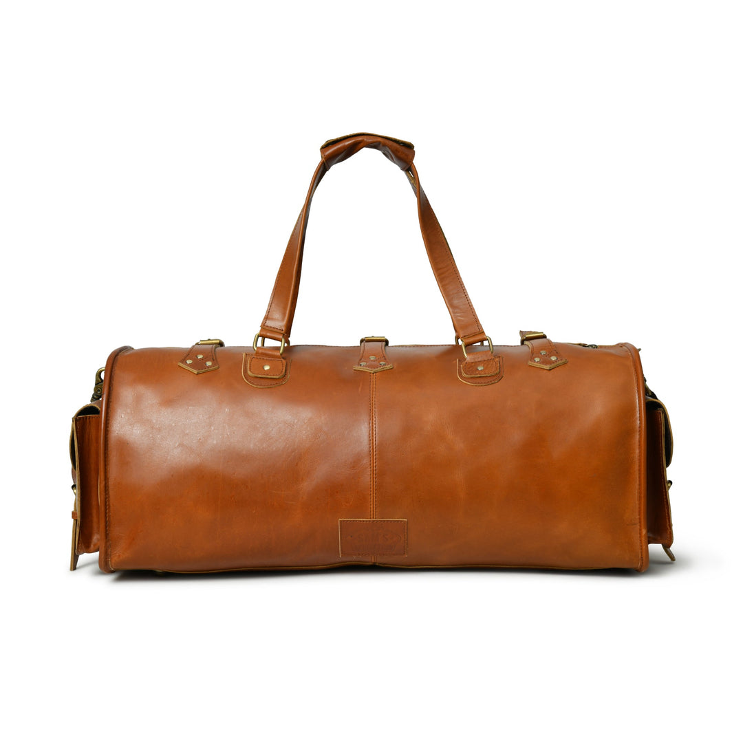 Cool Buffalo Leather Travel Duffle Bag - 7
