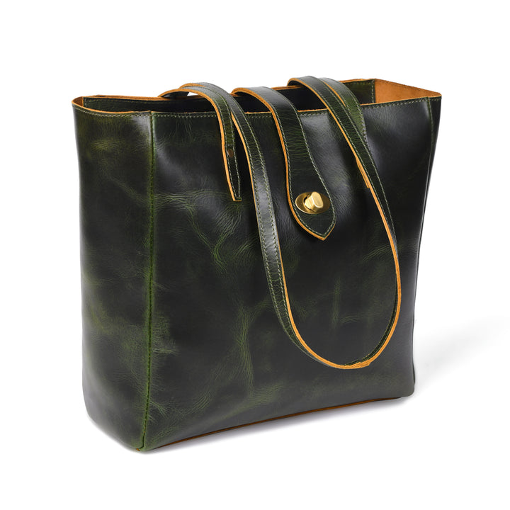 Evergreen Buffalo Leather Tote