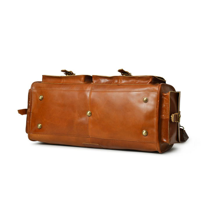 Cool Buffalo Leather Travel Duffle Bag - 6