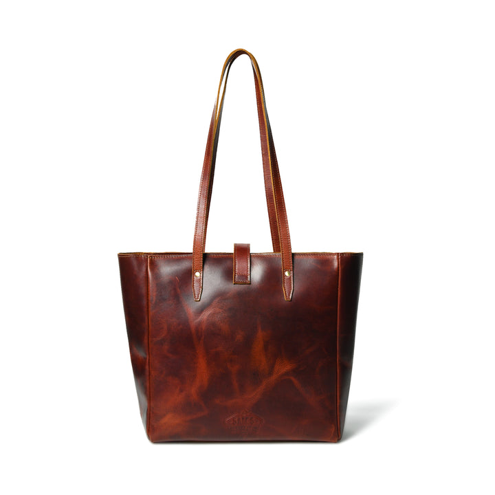 Crimson Luxe Buffalo Leather Tote