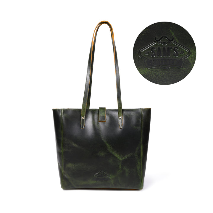 Evergreen Buffalo Leather Tote