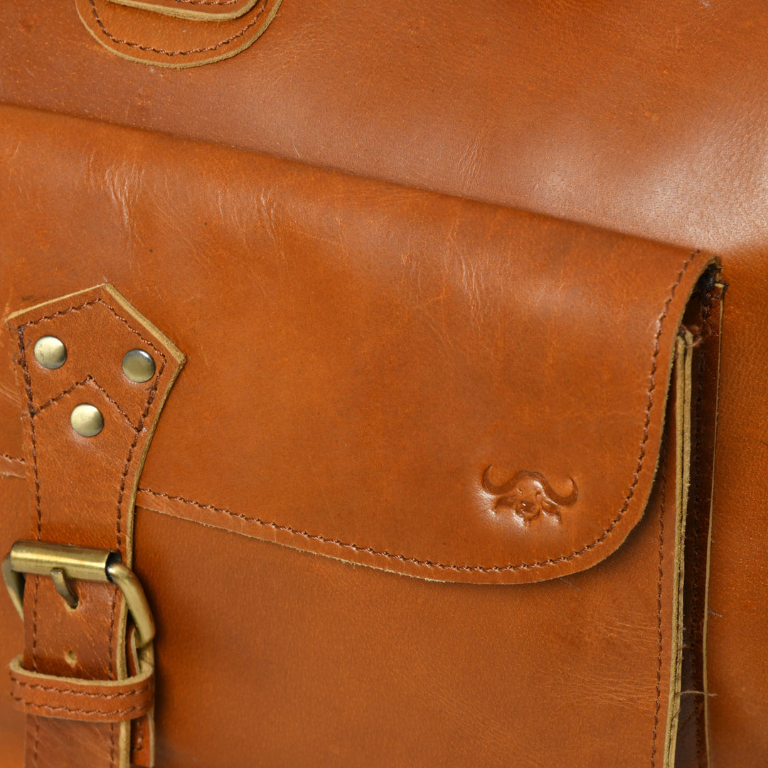 Cool Buffalo Leather Travel Duffle Bag - 10