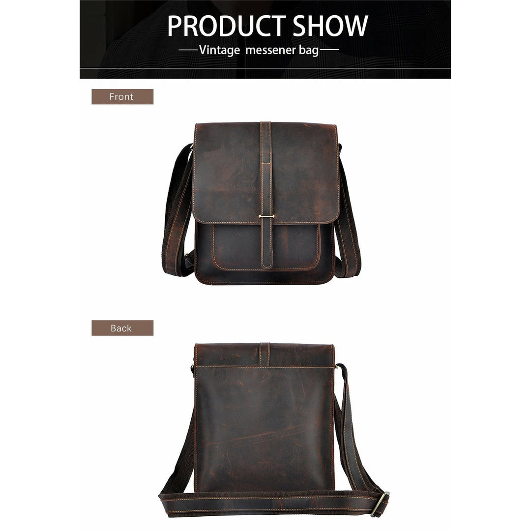 Vintage Buffalo Leather Messenger Bags