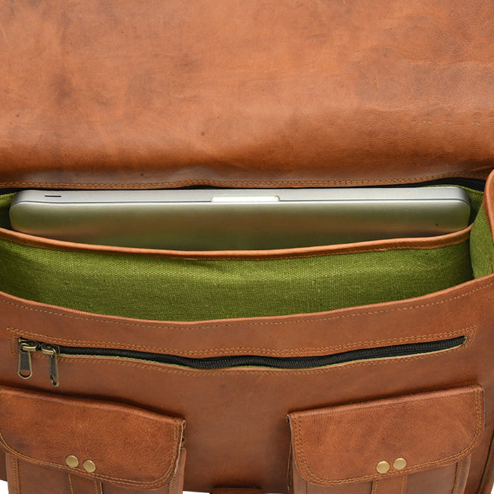 Top Grain Leather Briefcase Bag