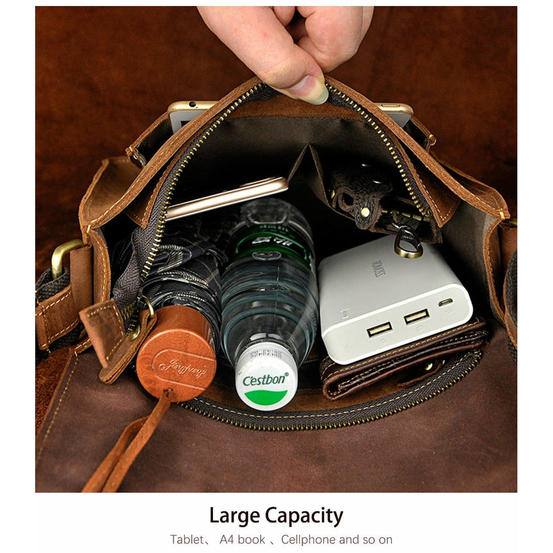 Vintage Buffalo Leather Messenger Bags