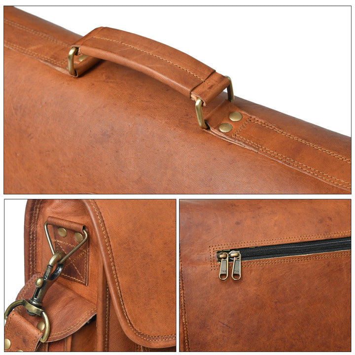 Top Grain Leather Briefcase Bag