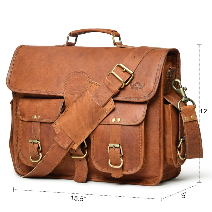 Top Grain Leather Briefcase Bag