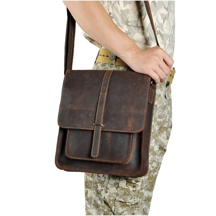 Vintage Buffalo Leather Messenger Bags