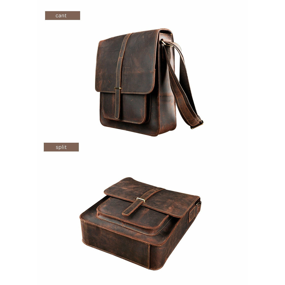 Vintage Buffalo Leather Messenger Bags