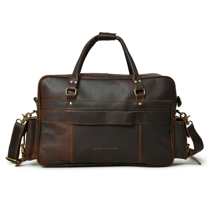 Retro Buffalo Leather Business Briefcase - 4