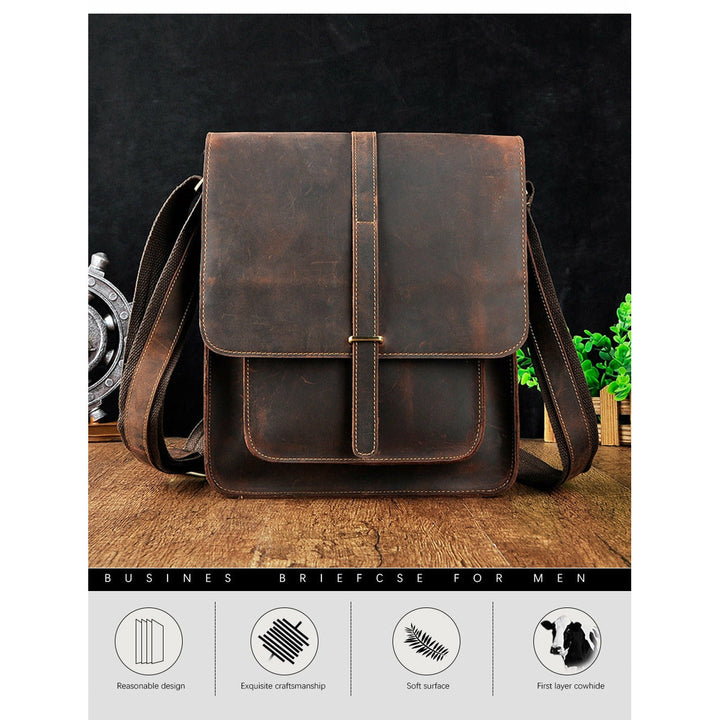 Vintage Buffalo Leather Messenger Bags