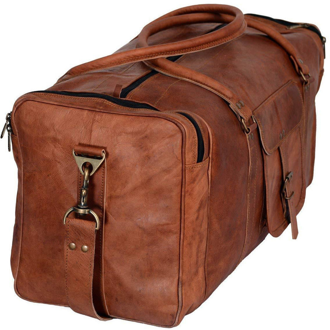 Top Grain Vintage Leather Duffle Bag