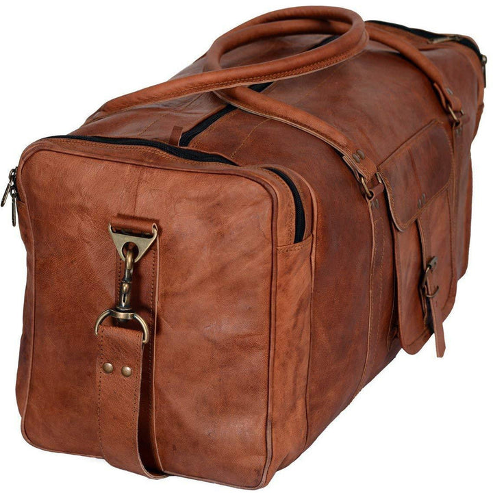 Top Grain Vintage Leather Duffle Bag