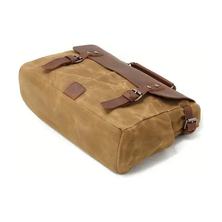 Heritage Voyager Leather & Canvas Messenger