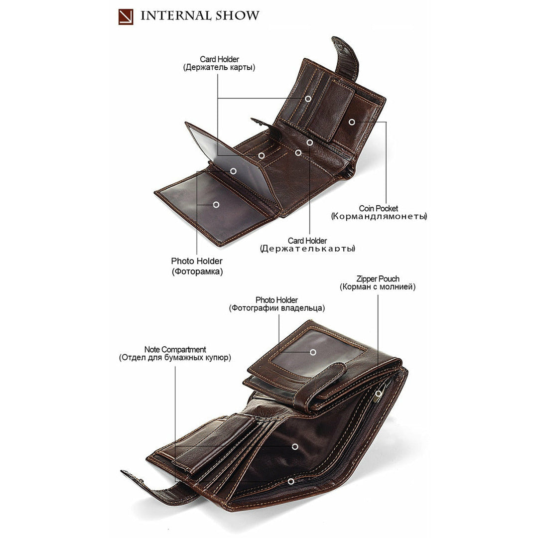 Vintage Full Grain Leather Wallet