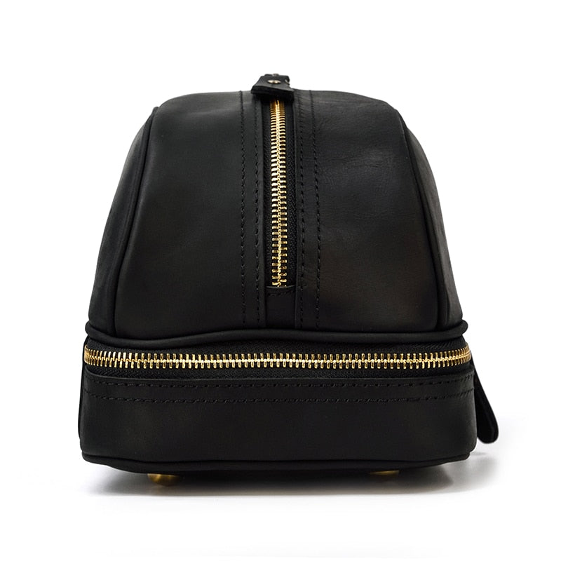 Paseo Leather Cosmetic Toiletry Bag
