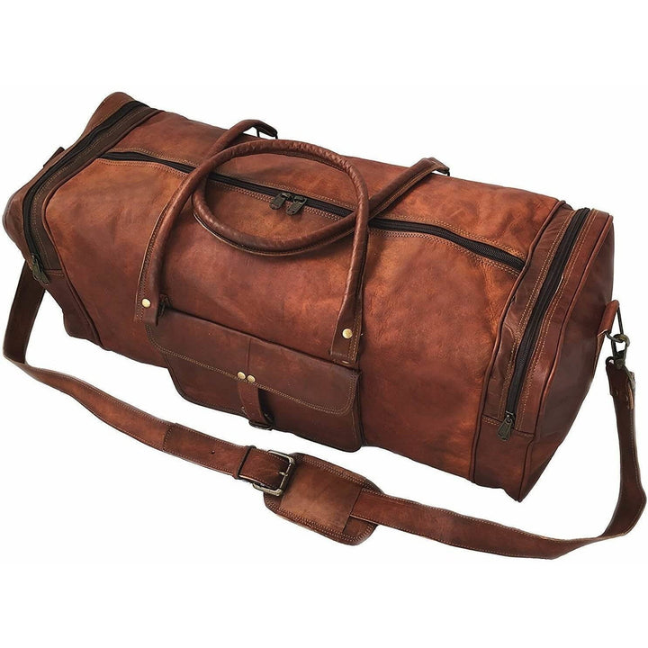 Top Grain Vintage Leather Duffle Bag