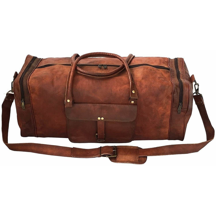 Top Grain Vintage Leather Duffle Bag