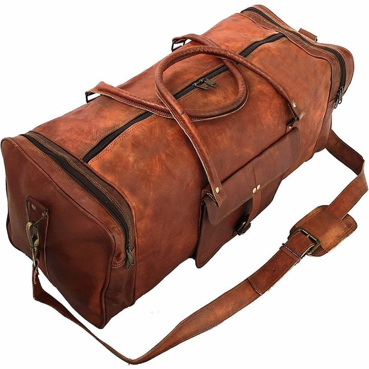 Top Grain Vintage Leather Duffle Bag