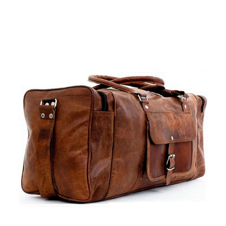 Top Grain Vintage Leather Duffle Bag