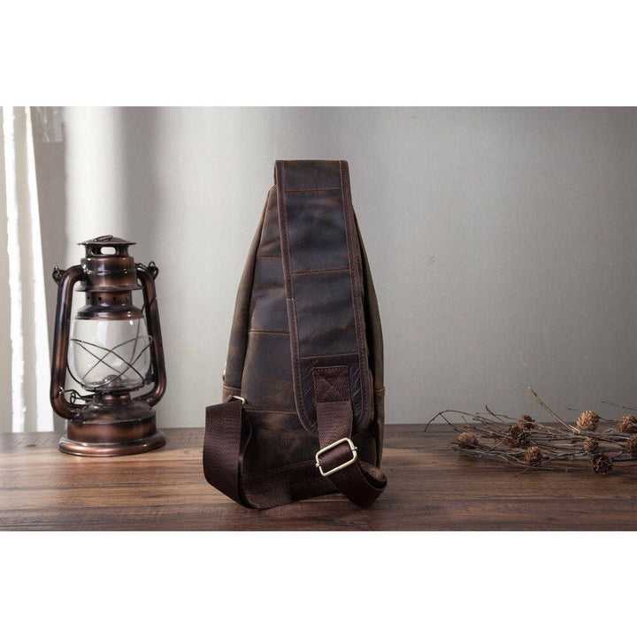 Buffalo Leather Crossbody Sling bag