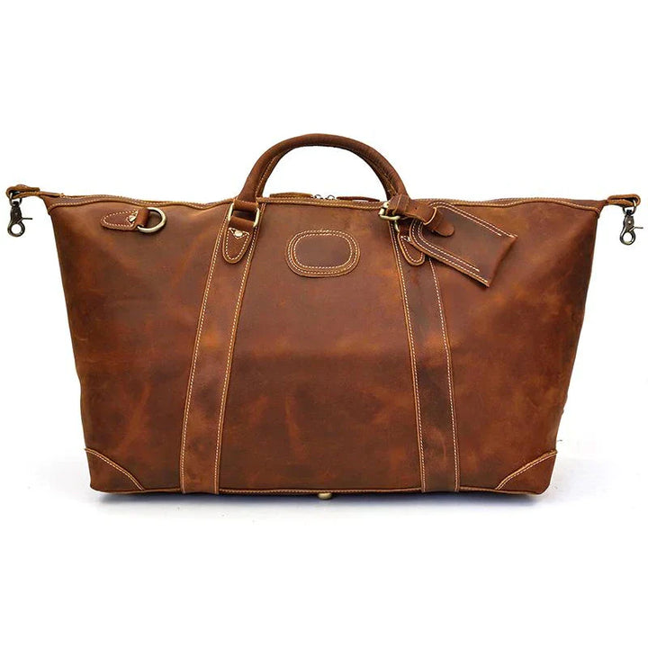 First Layer Cowhide Leather Duffel Bag