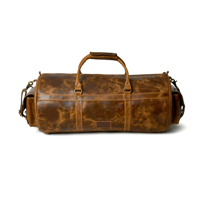 Buffalo Leather Overnight Duffle Bag - 3