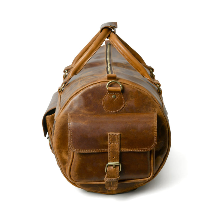 Buffalo Leather Overnight Duffle Bag - 2